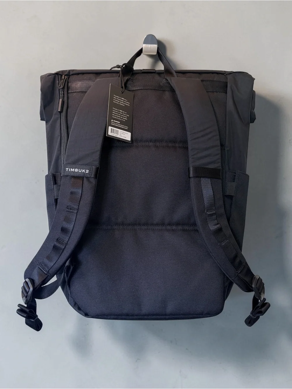 Timbuk2 Tuck Black Roll-Top Backpack New With Tags